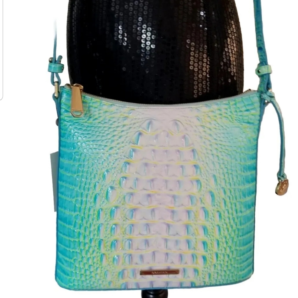 SOLD! π BRAHMIN KATIE COTTON CANDY π OMBRE CROSSBODY SHOULDER BAG ππ - Picture 6 of 16